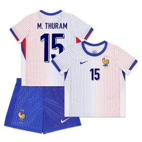Dječji Nogometni Dres Francuska M. Thuram 15 Gostujući Euro 2024